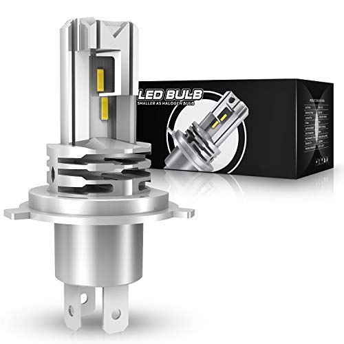 Autofeel H4 LED ヘッドライト LEDバブル 車/バイク用 12V/24V車対応 ホワイト 6500K Hi/Lo 切り替え 新基準車検対応 1個入