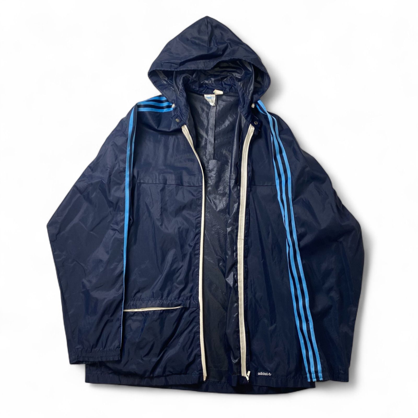ヴィンテージ adidas アディダス VENTEX社製 7-80s ナイロンパーカー 