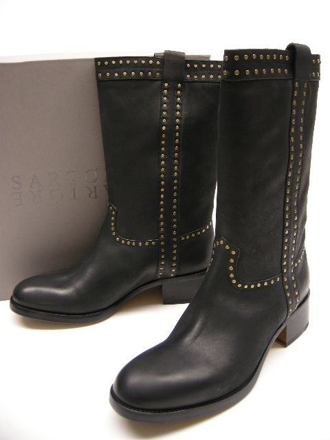 サイズ39.5 (25cm相当)□新品□サルトル SARTORE スタッズ付レザー 