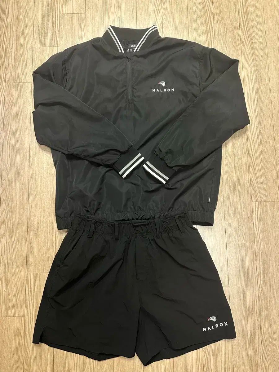 MALBON GOLF マルボンゴルフ Anorak アノラック ブラック セットアップ