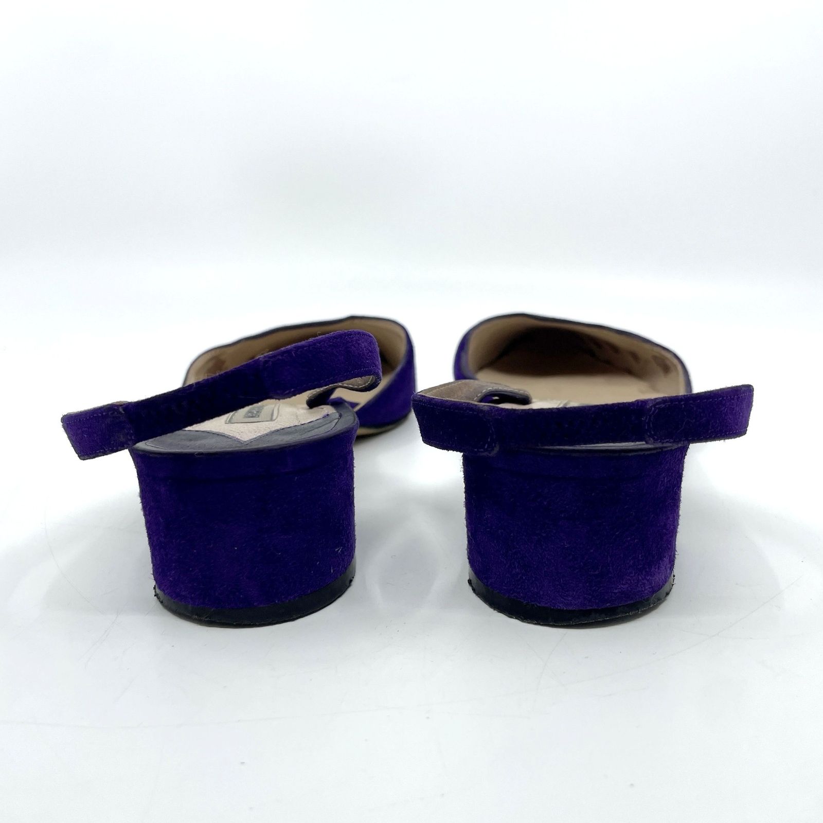 MANOLO BLAHNIK マノロブラニク バックストラップ パンプス パープル