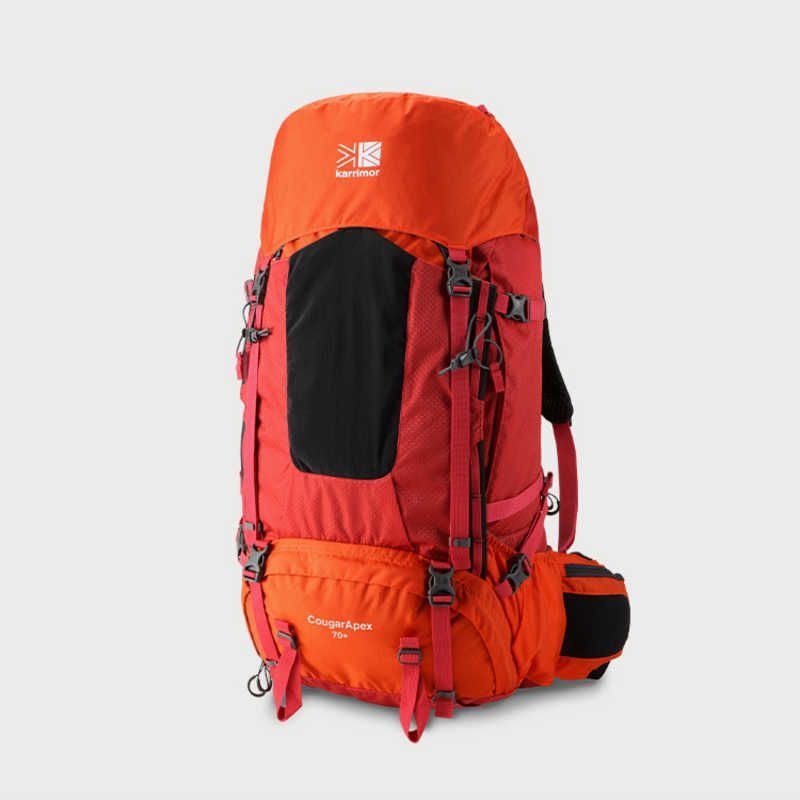 送料無料 ♥ 未開梱 KARRIMOR リュックサック CougarApex 70＋ クーガーエーペックス 70プラス K.Orange H77×W37×D26cm | 2560g 501090