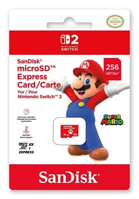 新品】 SanDisk microSD Express Card 256GB for Nintendo Switch 2