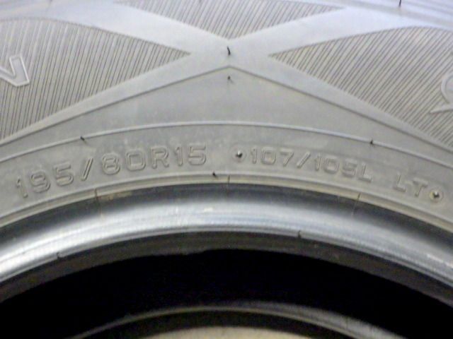 SP651 F● ● 製造 約8部山●DUNLOP WINTER MAXX SV01●195 80R15 107 105LT●4本