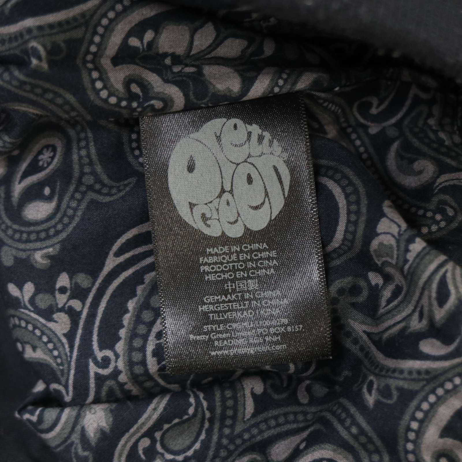 PRETTY GREEN プリティグリーン 通年 裏地ペイズリー柄☆ スイング