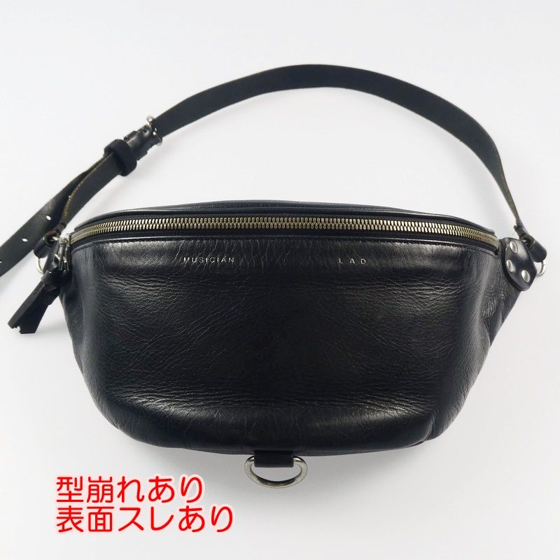 姫路東店】 中古 LAD MUSICIAN | ラッドミュージシャン ウエストバッグ LEATHER BODY BAG 2117-931 ブラック  【121】 - メルカリ