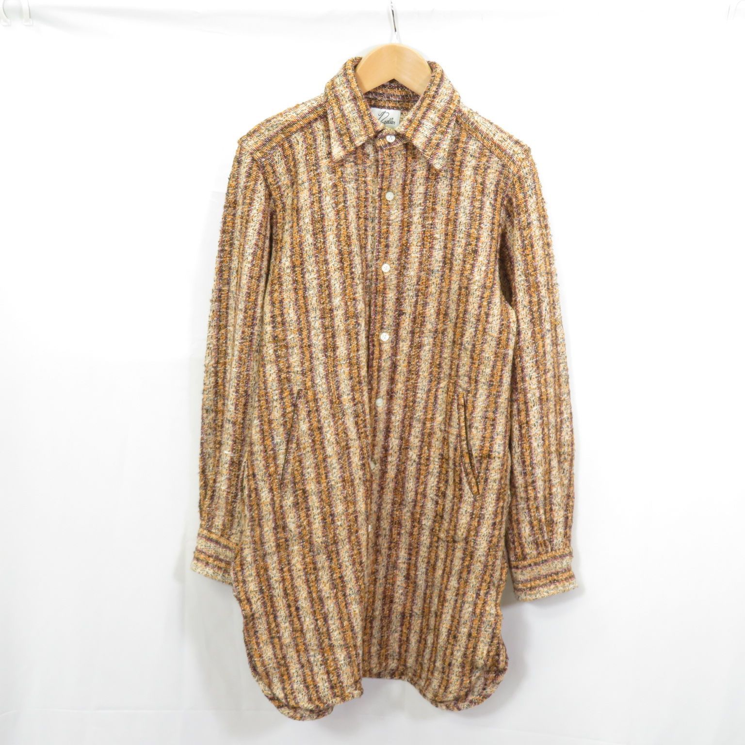 needles ツイード ロング シャツ - メルカリ 