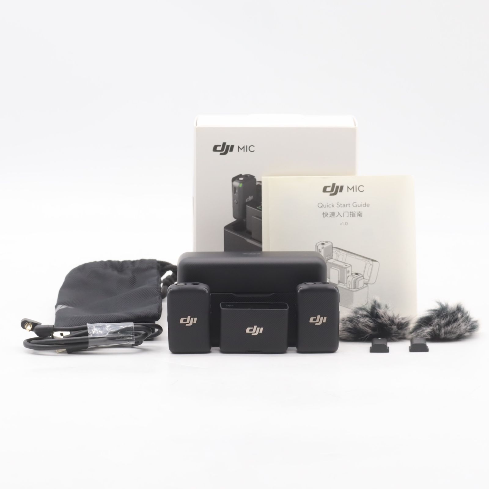 級 DJI Mic トランスミッター×2 レシーバー×1 充電ケース