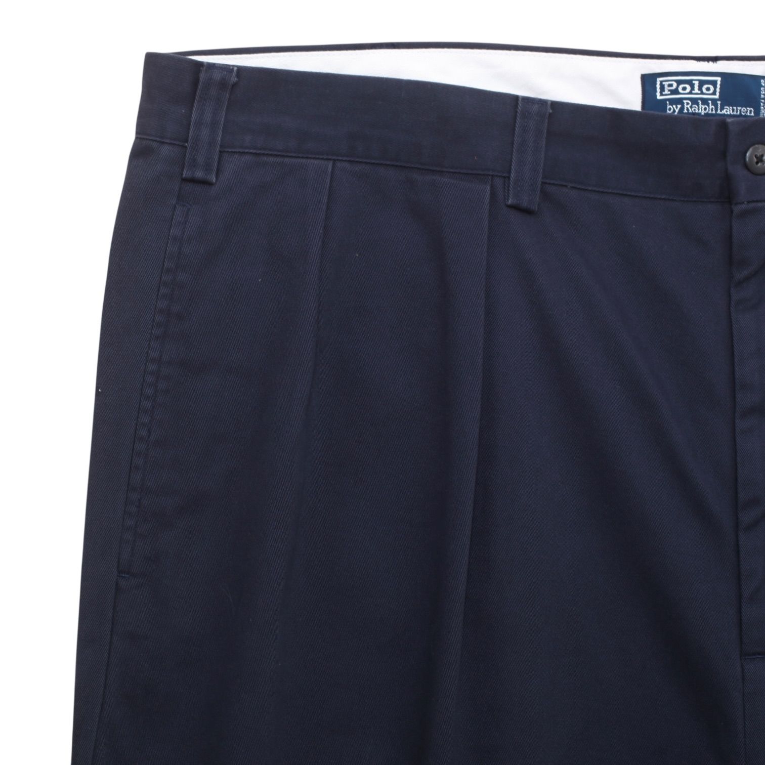 古着 90s ポロ バイ ラルフローレン ツータック チノ パンツ ネイビー