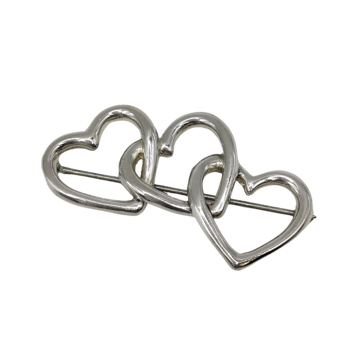 ティファニー　トリプルハート　ブローチ　925 TIFFANY&Co. ティファニー ブローチ トリプルハート 1984 シルバー 925