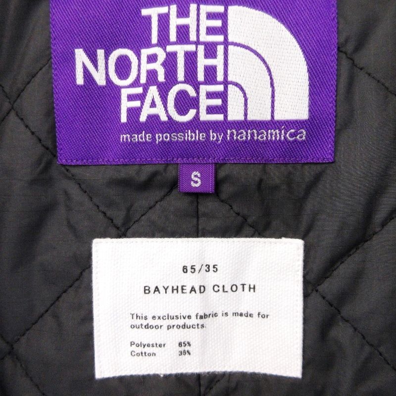 美品 THE NORTH FACE PURPLE LABEL ノースフェイス ステンカラーコート NY2373N 65/35 Insulation Soutien ブラック 黒 S20018779