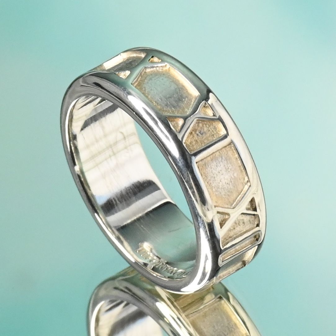 研磨済】TIFFANY＆Co. アトラス リング 8.5号 シルバー925