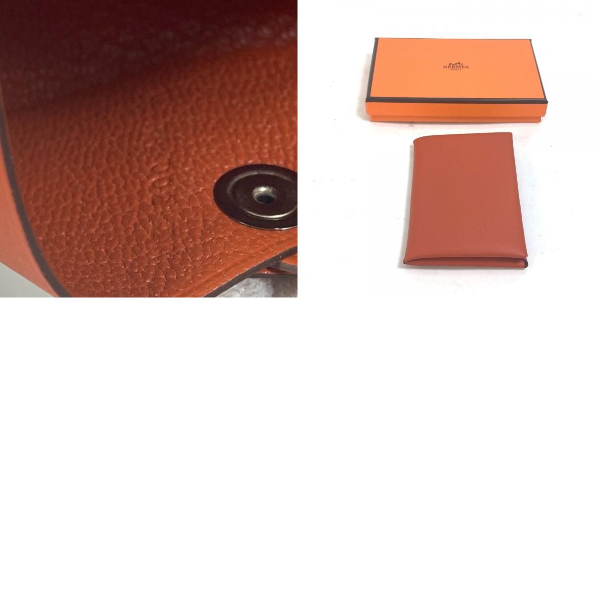 HERMES エルメス カードケース カルヴィ ヤシの木 デザイン スイフト 