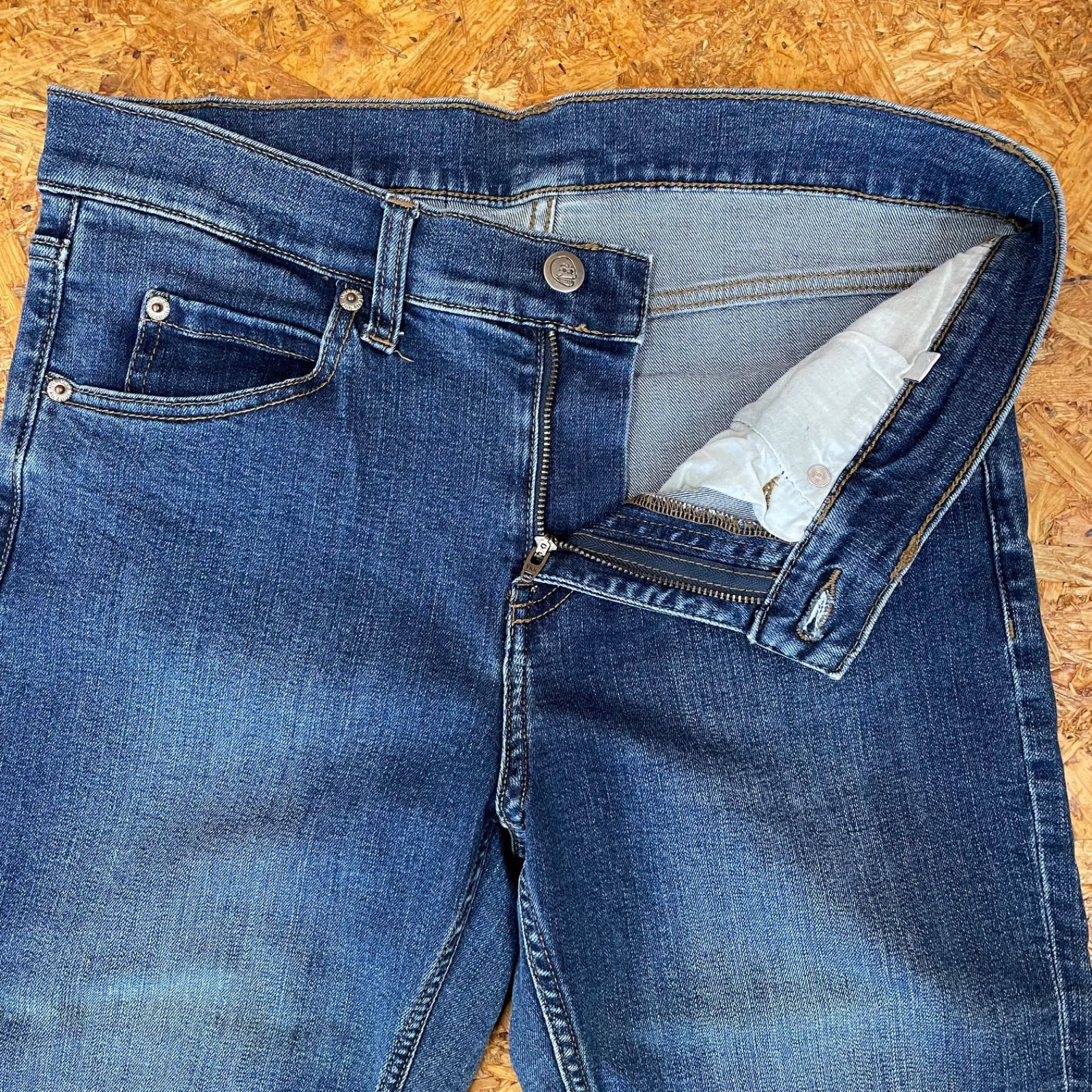 CHEAP MONDAY ストレッチスキニーデニム 30/32 Tight Pure Blue 0356748 チープマンデー タイト スリム  ジーパン Gパン ボトムス ユーズド USED ユーズド 古着 - メルカリ