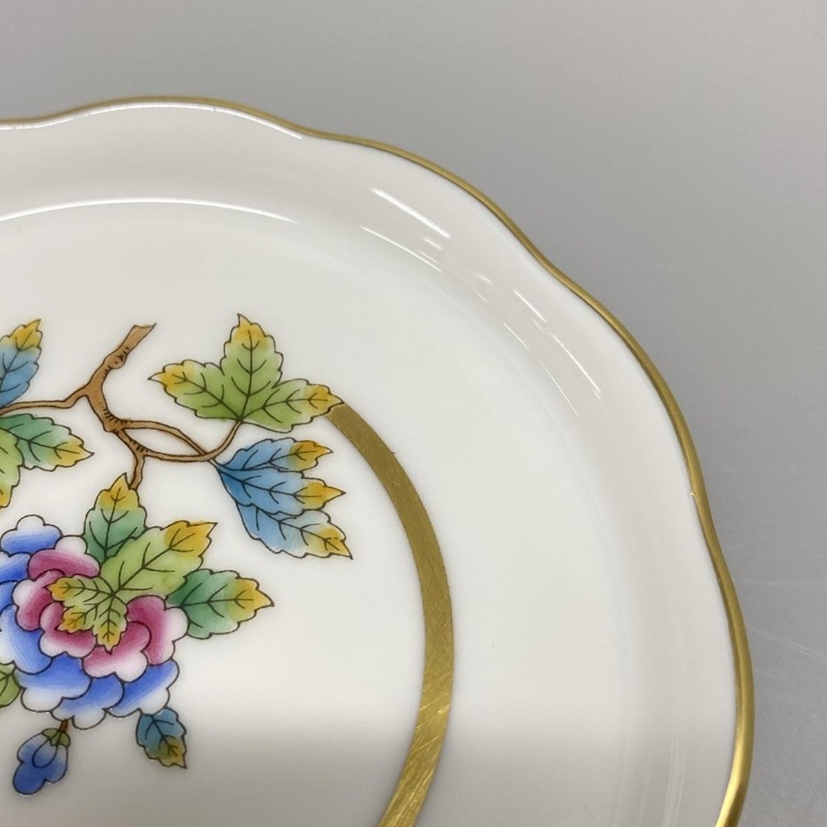 Herend ヘレンド　花柄 皿 4枚セット ヘレンド 飾り皿 ワトースタイル 透かし彫り マスターペインター