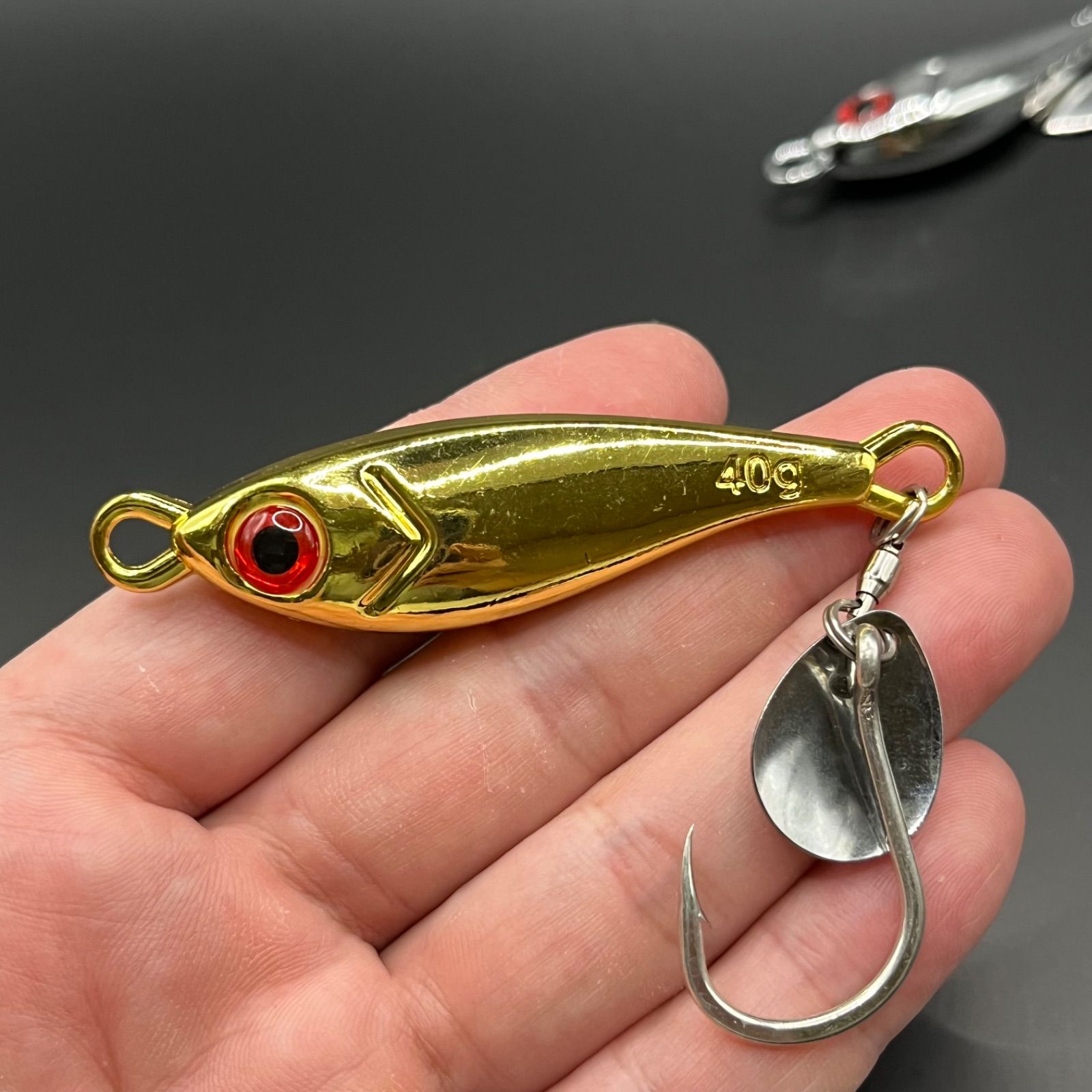 ルアー スピンテールジグ ジグ ブレード メタルジグ 40g 2個セット青物