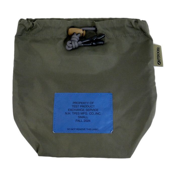 N.HOOLYWOOD TEST PRODUCT EXCHANGE SERVICE×OUTDOOR PRODUCTS 正規 24AW DRAWSTRING BAG ドローストリングバッグ 巾着バッグ ポーチ 9242-AC07 KHAKI カーキ