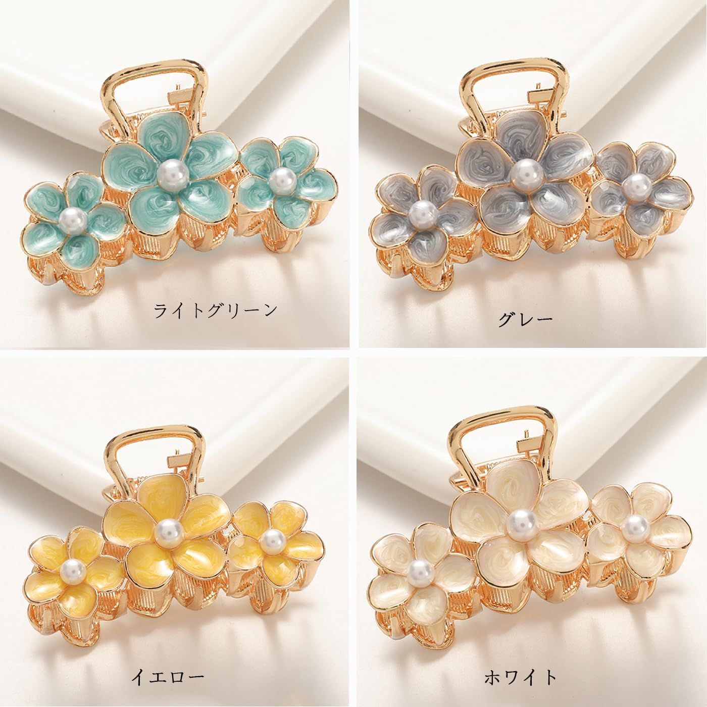 バンズクリップ　バンス　ヘアクリップ　　セット　新品　ヘアアクセサリー　ヘアピン ヘアアクセサリー 3点セット バンス・クリップ・ヘアピン アセチ