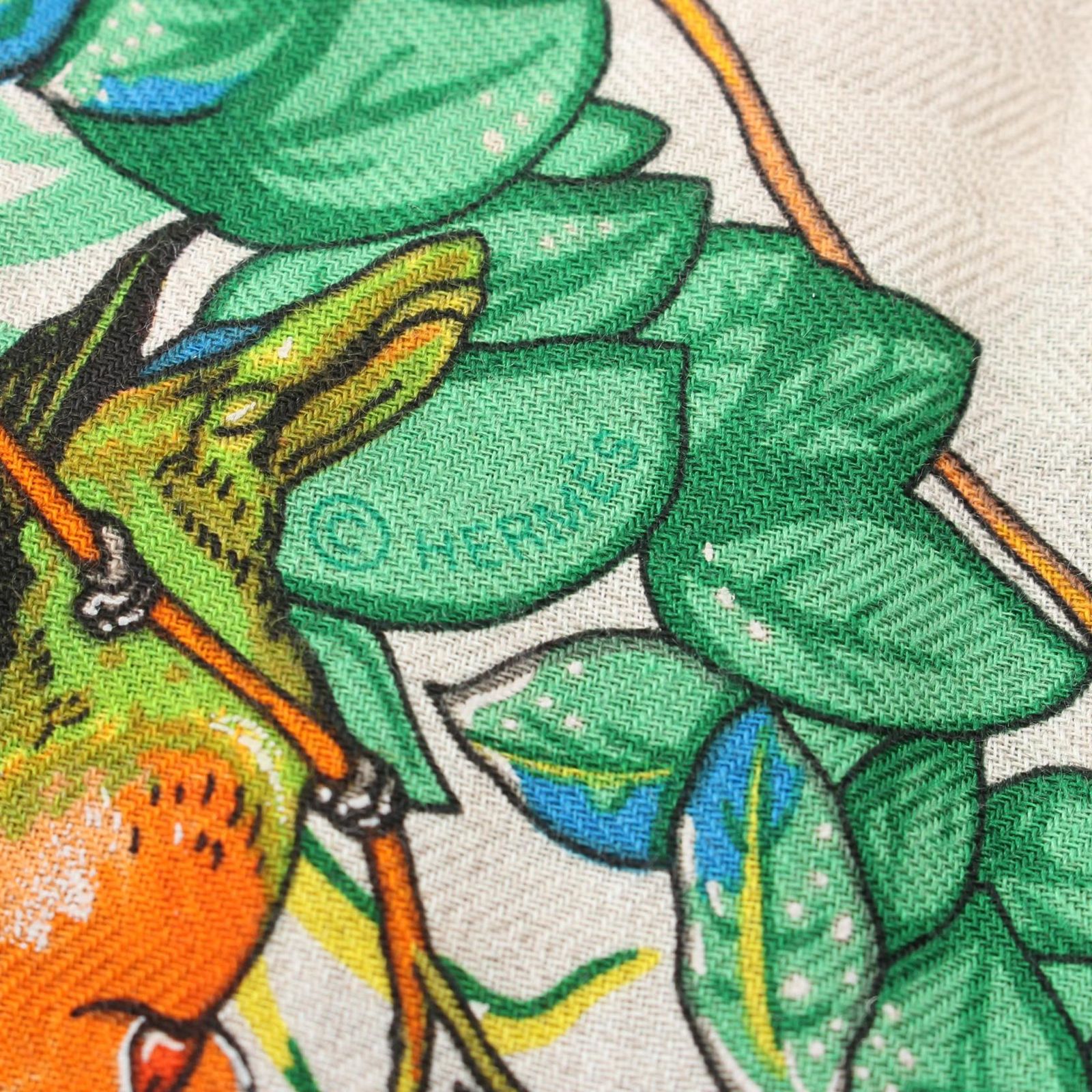 HERMES エルメス トライアングル ジェアン JUNGLE LOVE スカーフ 