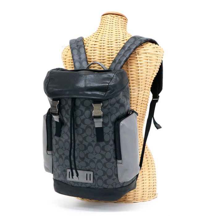 コーチ COACH レンジャー カラーブロック バックパック レザー PVC  