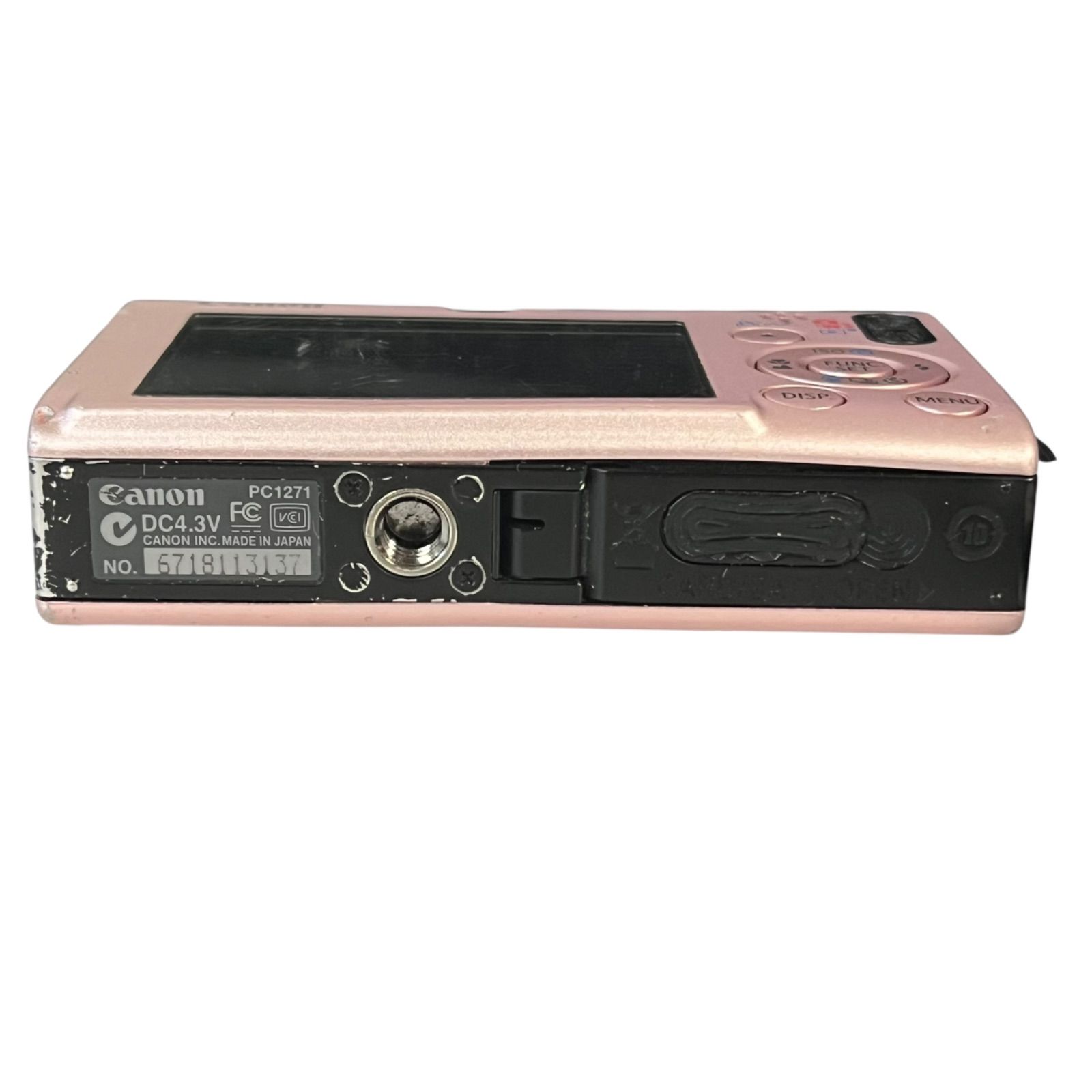 管31190】動作未確認☆CANON キヤノン IXY DIGITAL 201S ピンク 6.2