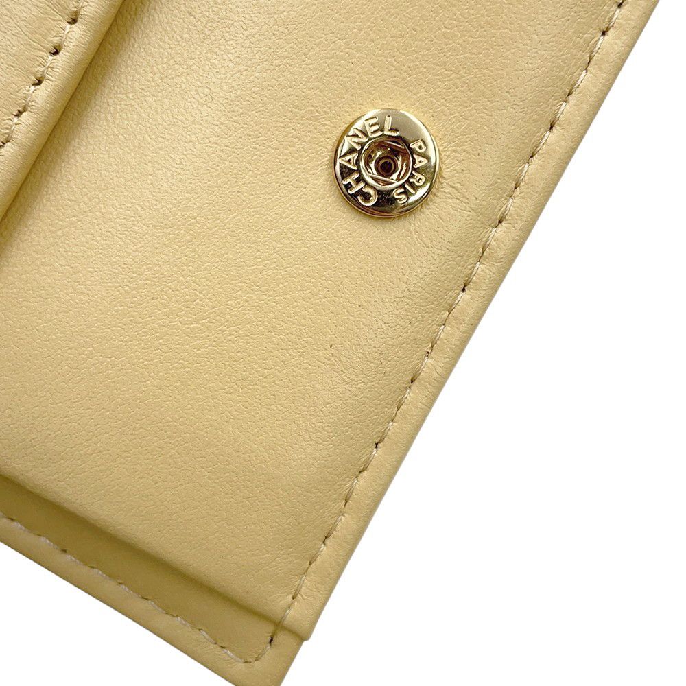 シャネル 二つ折り財布 マトラッセ ココマーク スモール フラップ  