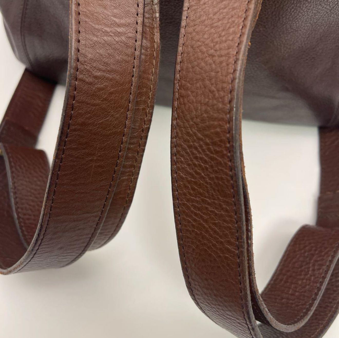 ✨IL BISONTE 2WAY レザースクエアリュック ブラウン✨