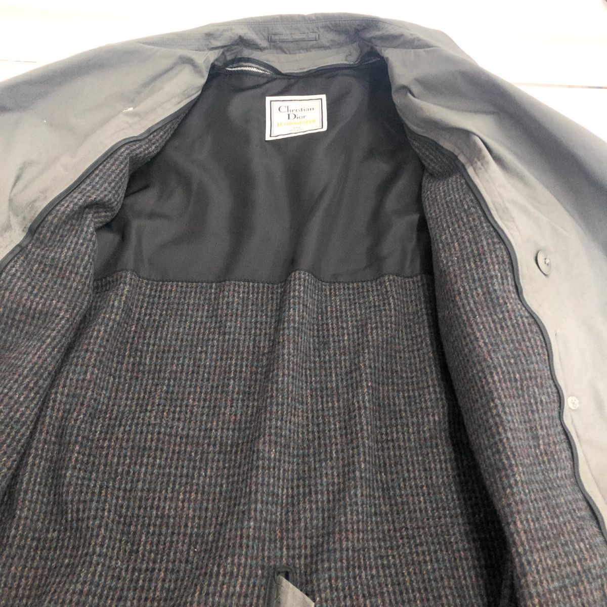 値下げ！Christian Dior ヴィンテージトレンチコート ライナー付 古着 80s USA製 Christian Dior 比翼 ステンカラー トレンチ