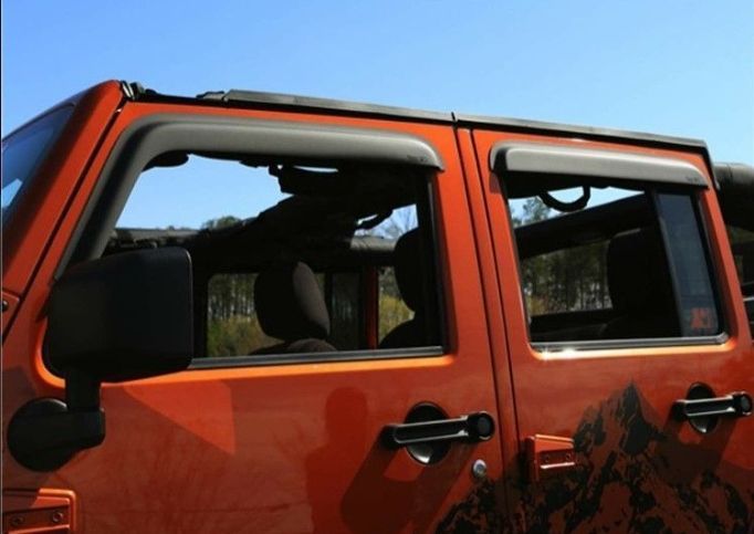 ジープ ラングラー JK 2007～2018年式 対応 サイドバイザー 晴雨兼用 FFCRYSTALESIA_COM