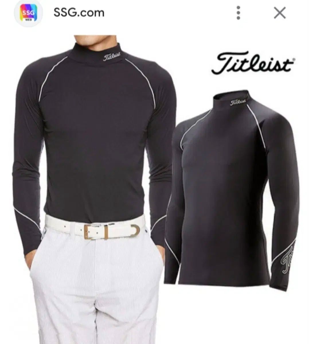 Titleist タイトリスト by Japan 正規品 メンズ ハイネック 長袖 ゴルフ インナーウェア