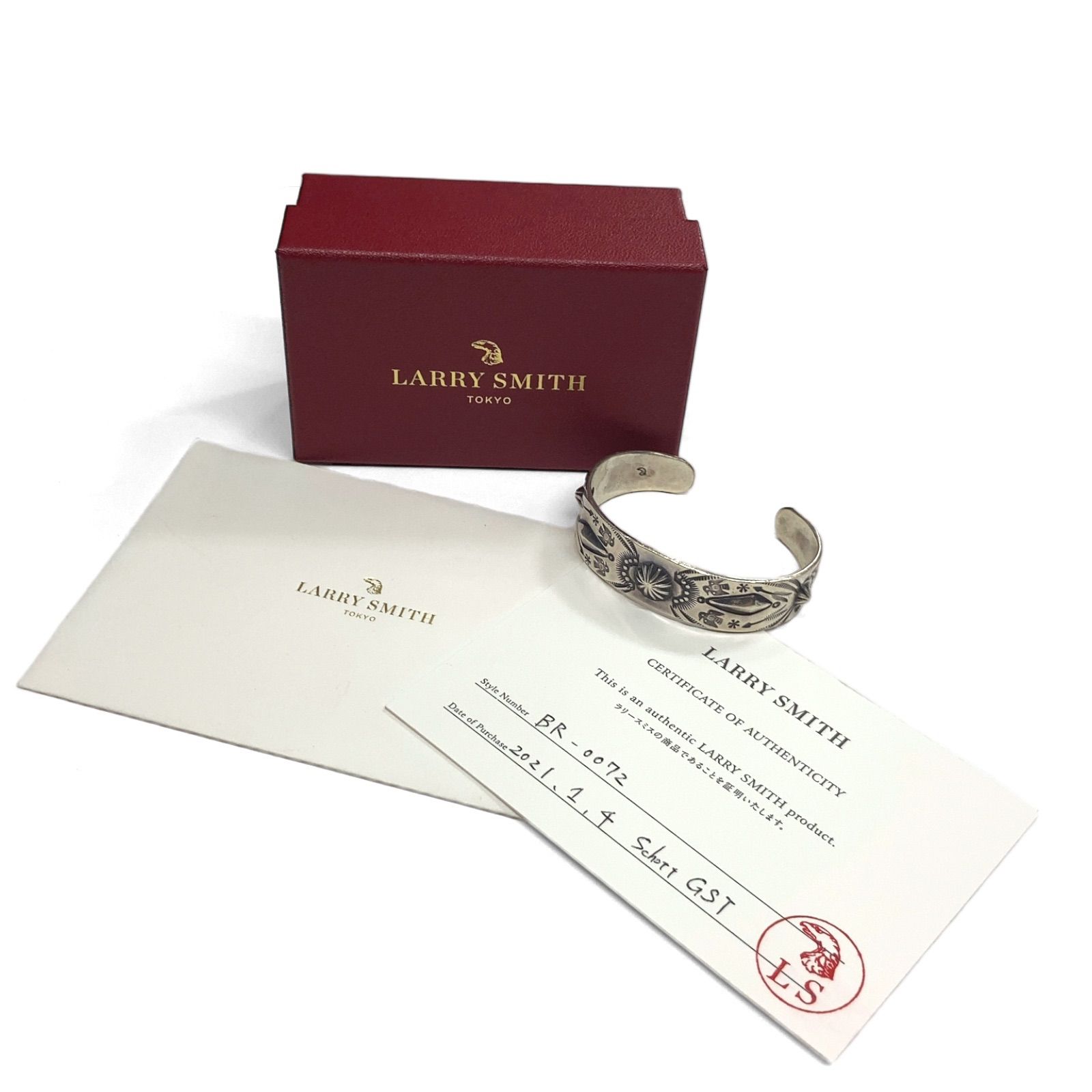 中古品】LARRY SMITH ラリースミス SHELL BRACELET BR-0072 バングル