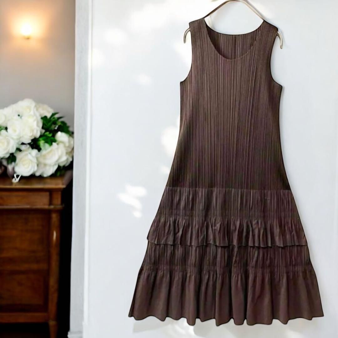 PLEATS PLEASE プリーツプリーズ イッセイミヤケワンピース L