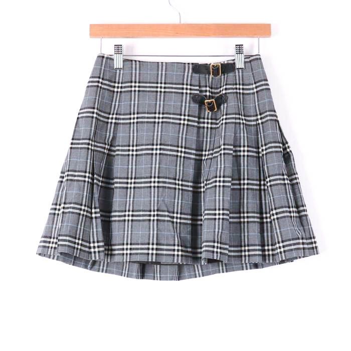 レディース BURBERRY BLUE LABEL チェック柄 プリーツスカート サイズ36