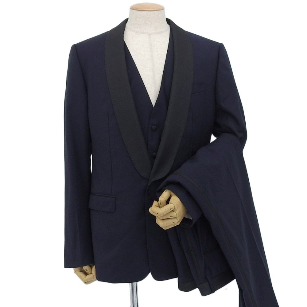 超美品 ドルチェ&ガッバーナ 現行黒タグ SARTORIA シルク混ウール 3  