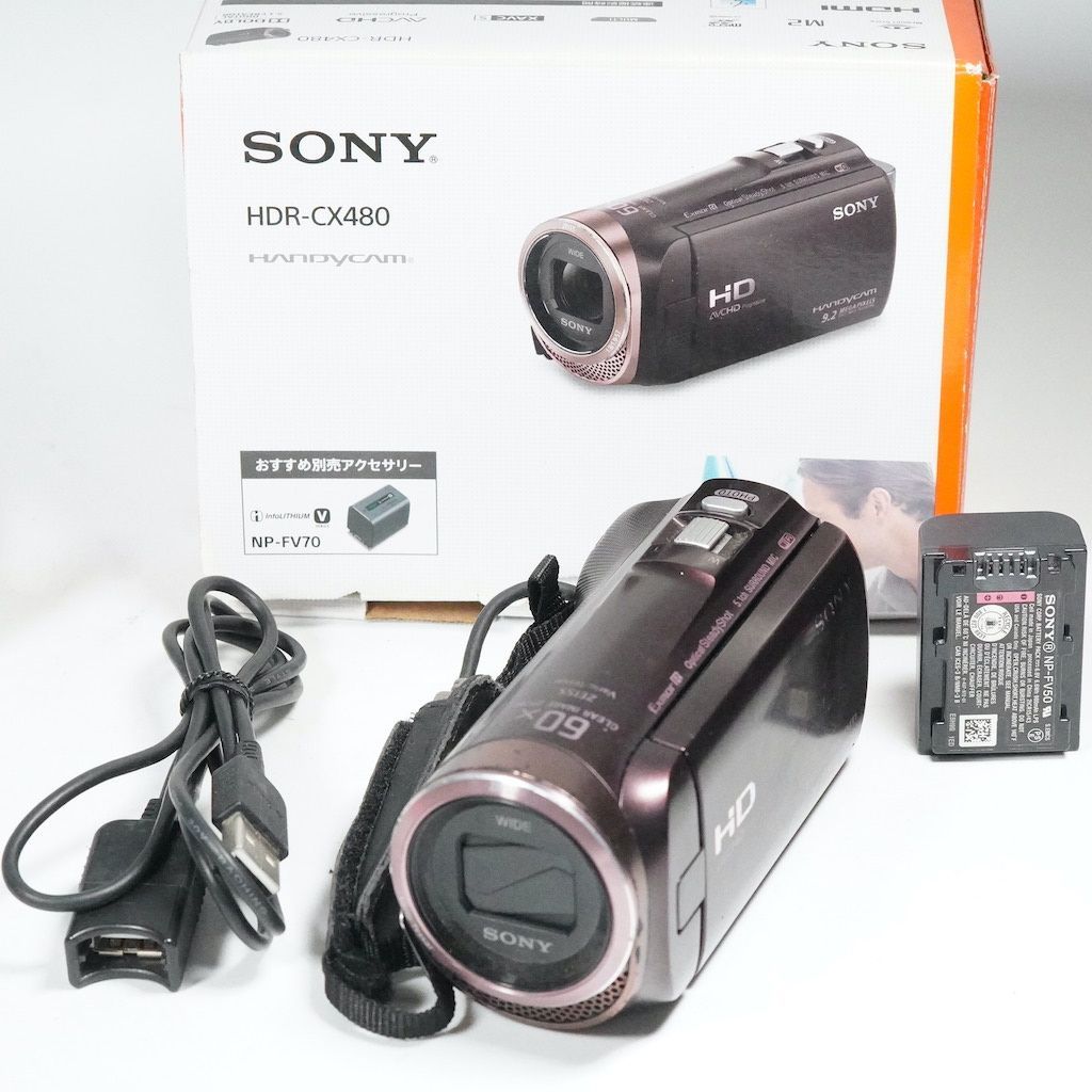 SONY ソニー HDR-CX480 ブラウン 元箱 返金保証 |2337