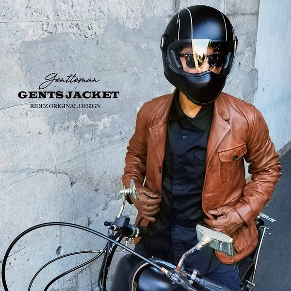 RIDEZ ライズ ジャケット ライダース レザー 革 メンズ おしゃれ