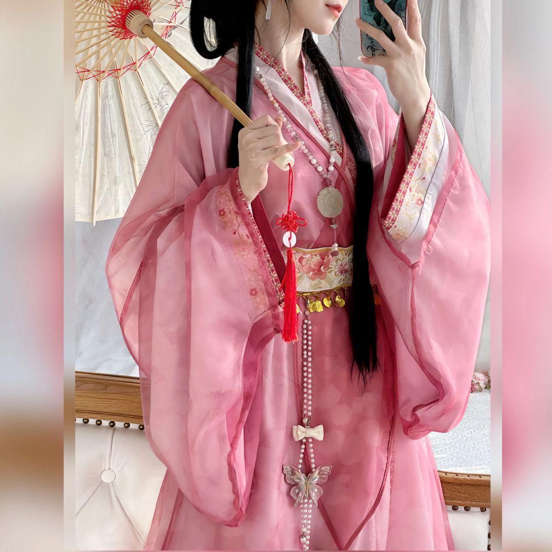 星 ♥ 2025 美しい花刺繍 宮廷風漢服 豪華ドレス コスプレ イベント撮影用衣装 美しい刺繍 学園祭用 文化祭用 舞台演出用 日常着 プレゼント用 レディース用HF345