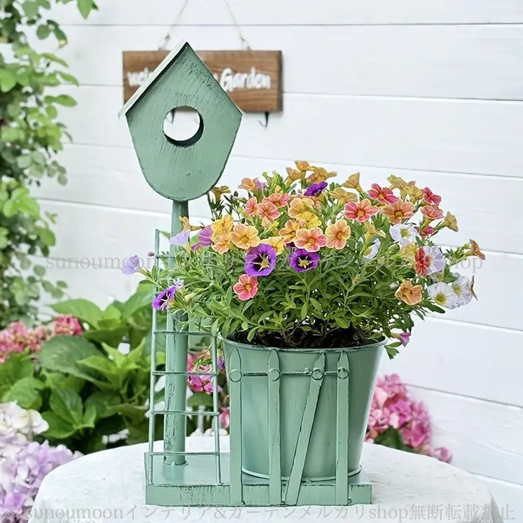 おしゃれ 鋳鉄製 ホワイト プランター ガーデン ヴィンテージ調 4-7 シャビー加工 庭の装飾 お洒落 ガーデン雑貨 インテリア ガーデニング 雑貨 ガーデンインテリア 植木鉢 シャビーシック 鉢植え 防錆