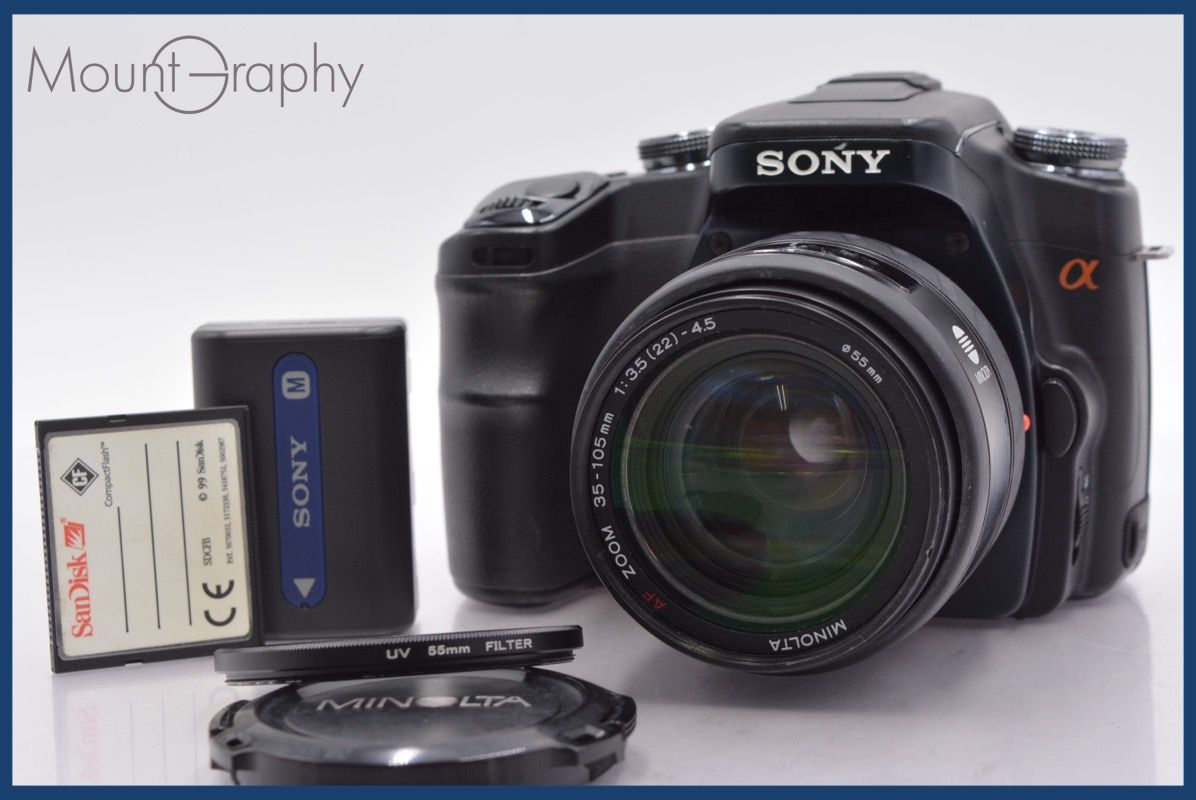 ☆極上美品☆ ソニー SONY α + MINOLTA AF ZOOM 35-105mm F3.5 前