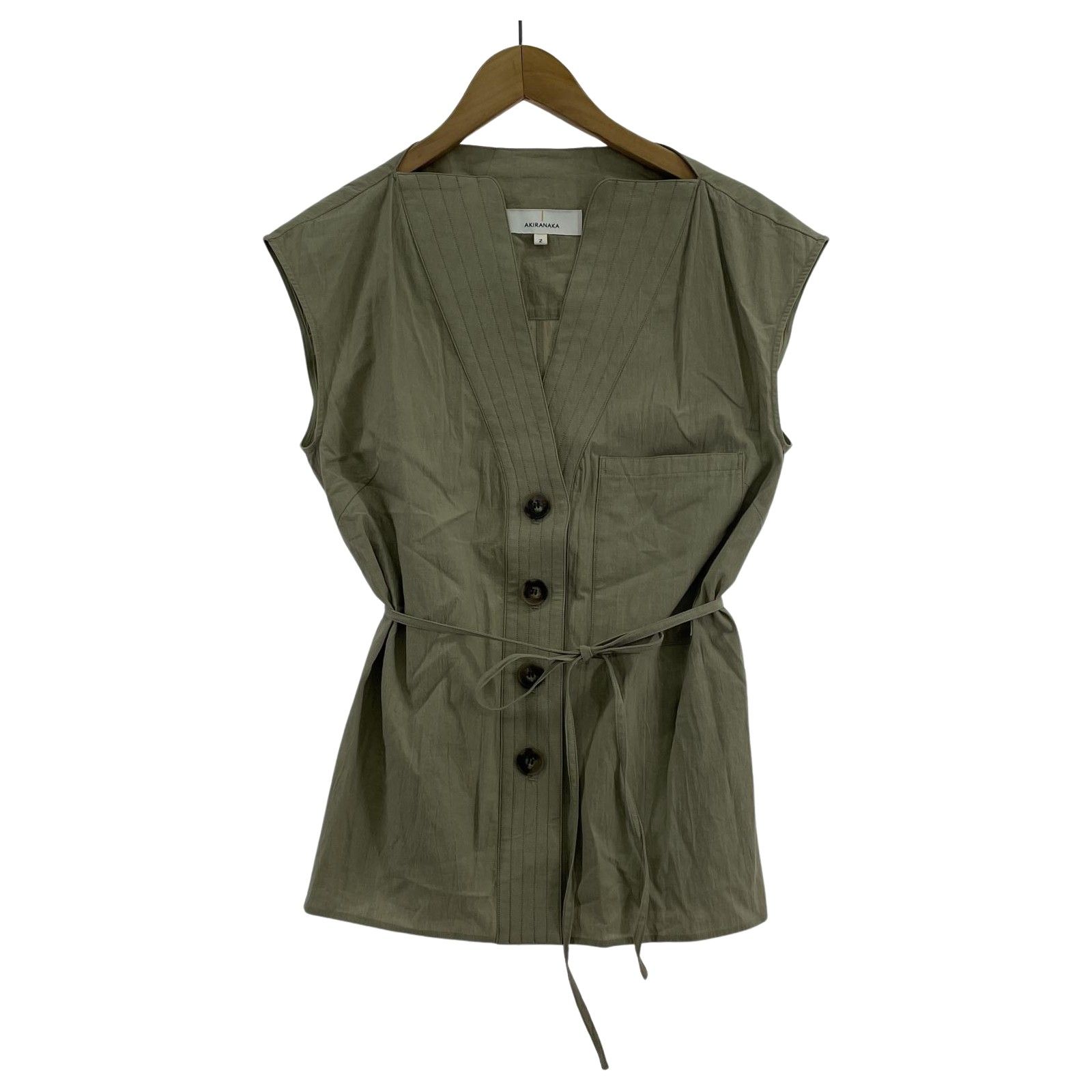 AKIRANAKA Ivette curve lapel ベスト