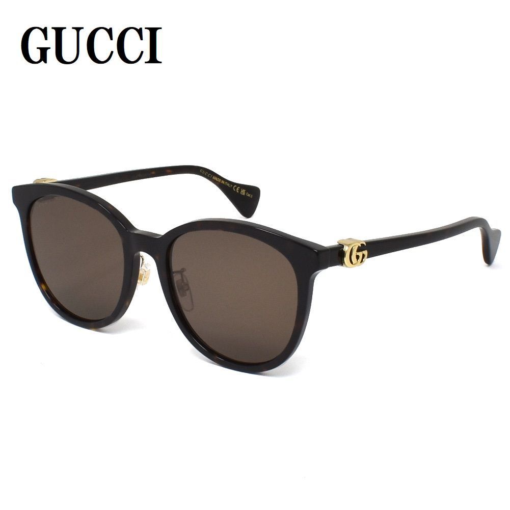 グッチ GUCCI GG1180SK 004 サングラス アジアンフィット アイウェア 眼鏡 UVカット 紫外線カット メンズ レディース  ハバナ