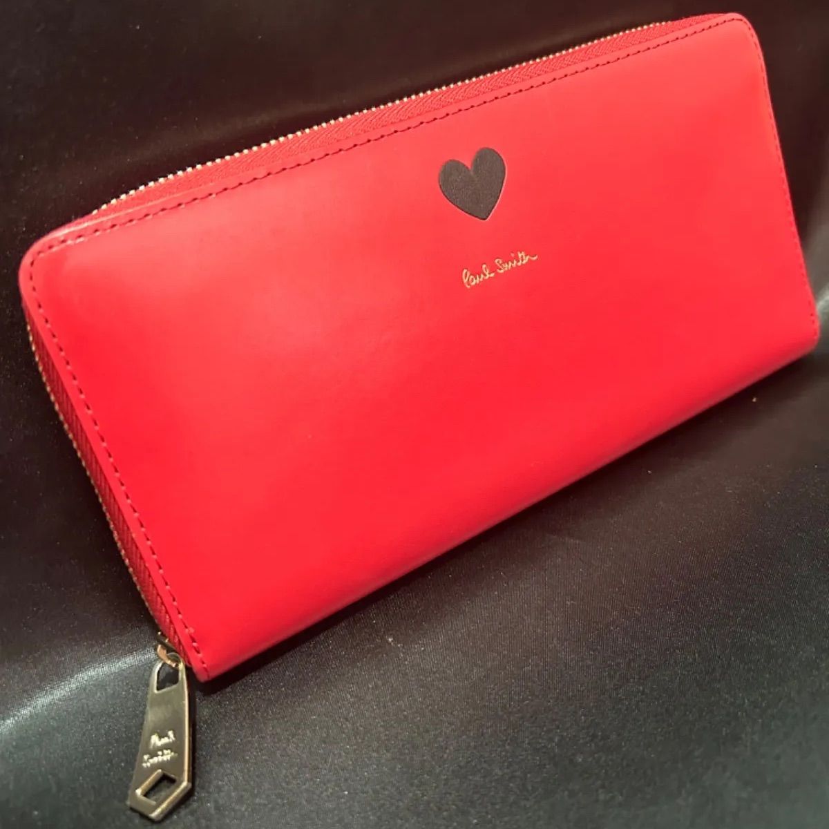 美品‼️Paul Smith ポールスミス 長財布 ラウンドファスナー レッド 赤 