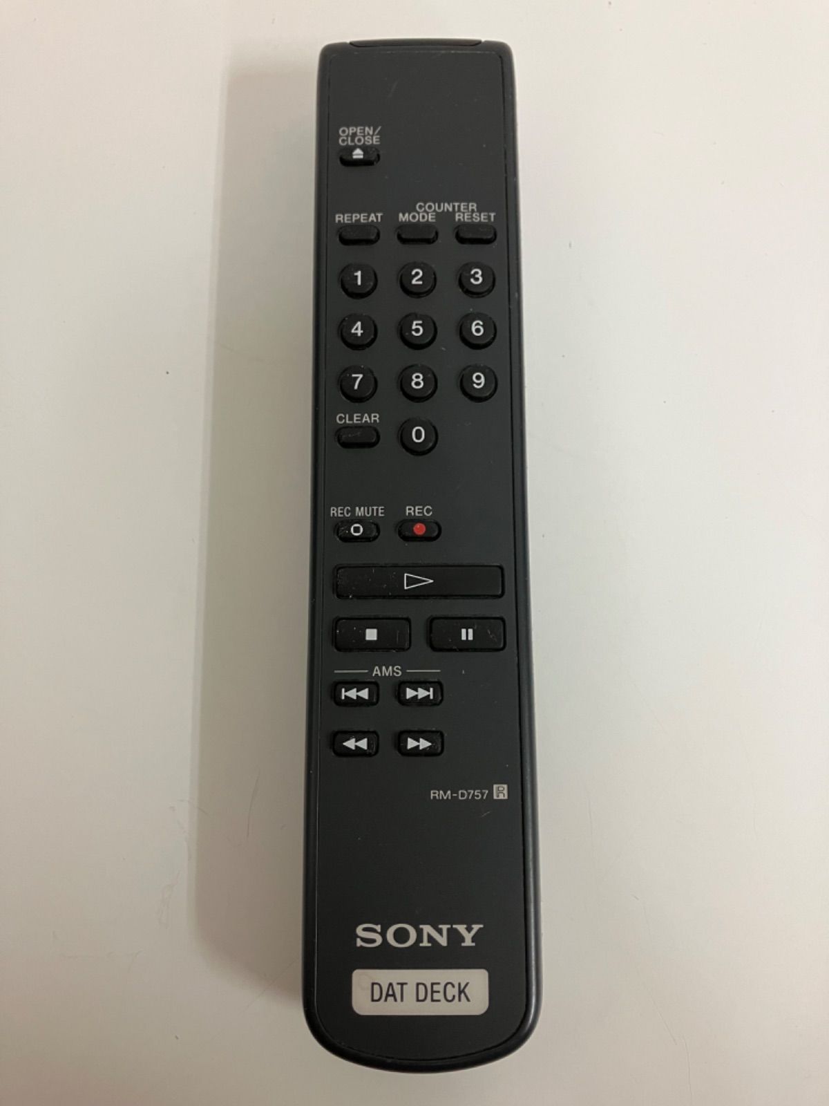 SONY ソニー DAT DECK オーディオリモコン RM-D757 SONY RM-D757 DATリモコン 赤外線確認済み 管理番号03095｜Yahoo