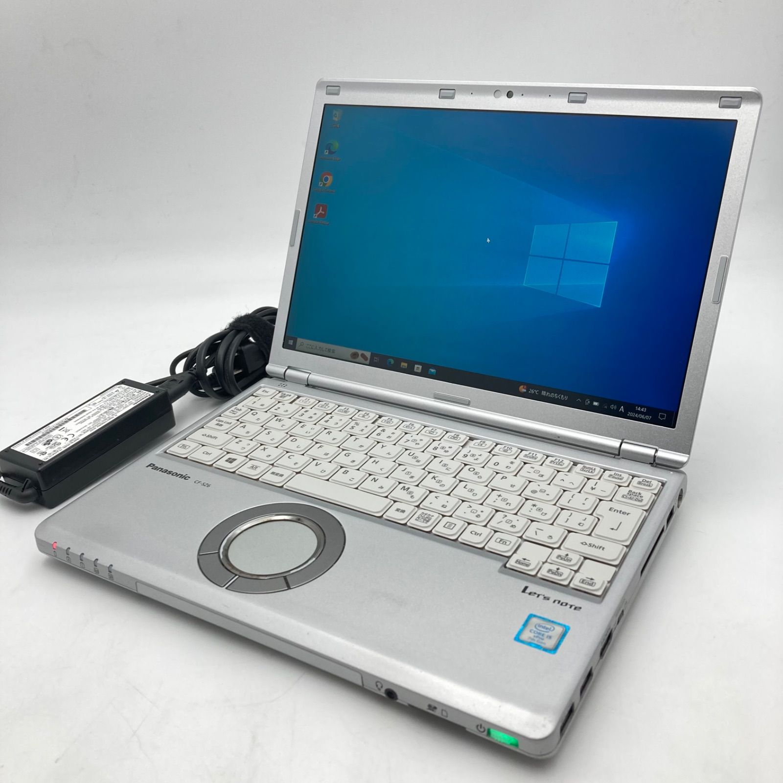 【ジャンク・動作品】Panasonic　Let's note CFｰSZ6（i5-7200U、メモリ8GB、SSD256GB）