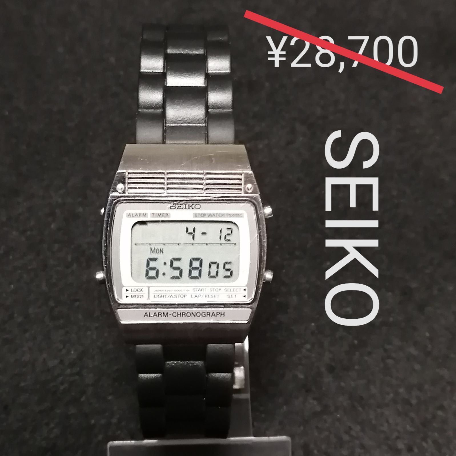SEIKOセイコー☆クロノグラフ♥美品♢稼働良好♬メンズ腕時計 