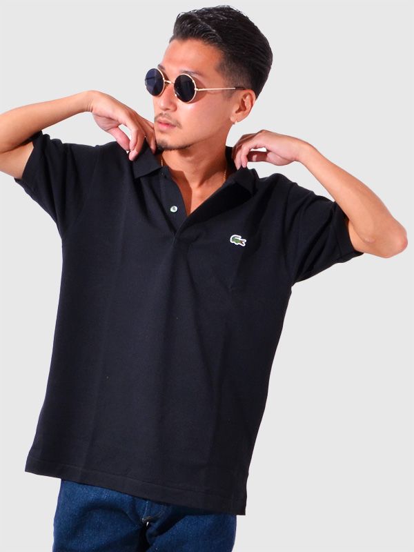 正規取扱店 LACOSTE ラコステ ポロシャツ L1212 メンズ レディース ネイビー シンプル ユニセックス L.12.12 ワンポイント ワニ クロコダイル ロゴ 半袖 ポロ コットンピケ 鹿の子 クラシカル 大人カジュアル l1212AL