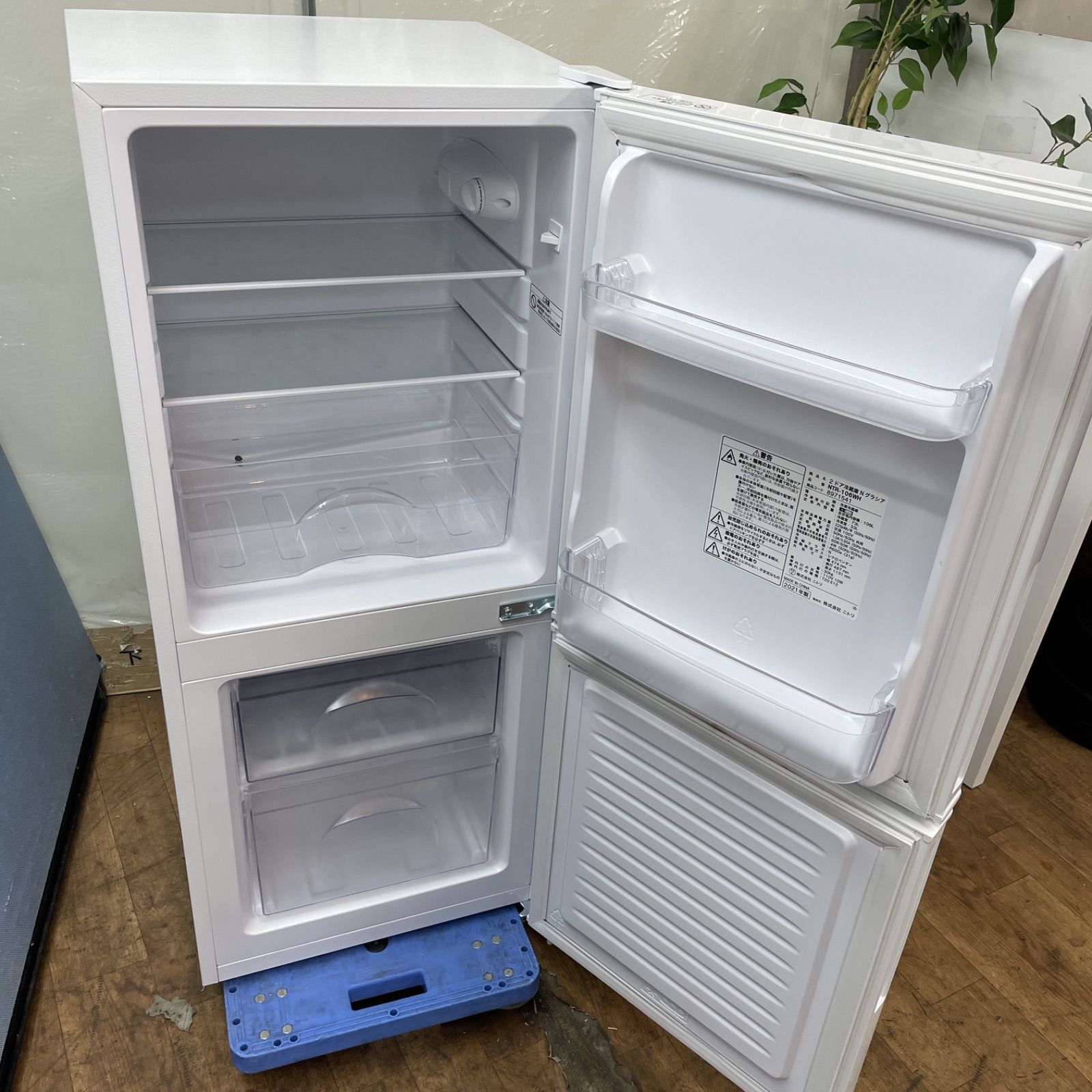 名古屋市近郊限定送料設置無料2021年式ニトリ冷蔵庫106L