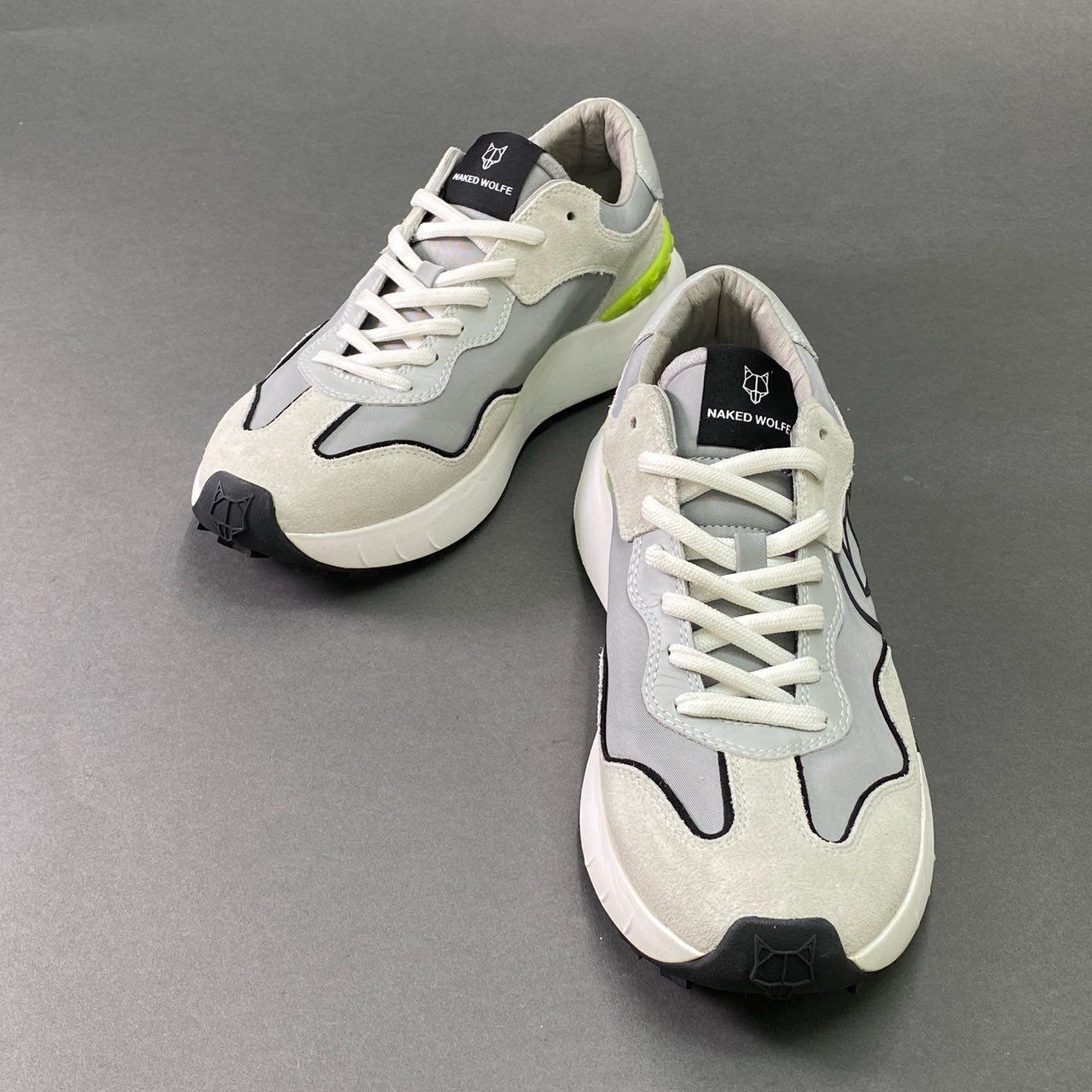 3k12 NAKED WOLFE ネイキッド ウルフ Drought Grey Sneakers ドラウト 