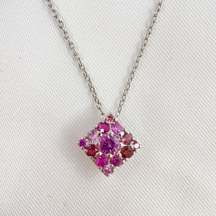 ◇新品✨PT900(プラチナ) Nebula(星雲) 天然ピンクサファイア