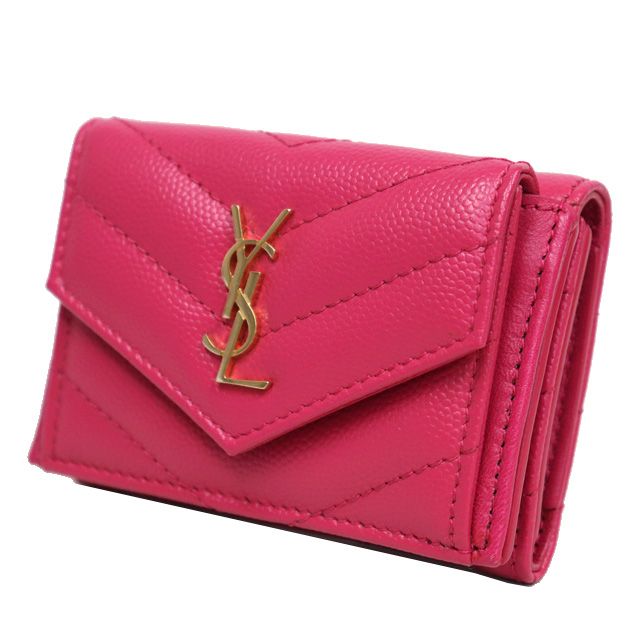 美品）サンローラン SAINT LAURENT YSL コンパクト ウォレット